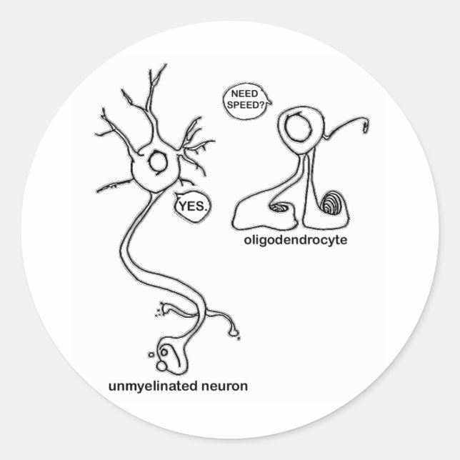 Sticker Rond Myelin Pusher (Devant)
