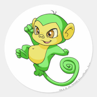 Sticker Rond Mynci Green