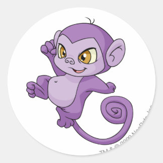 Sticker Rond Mynci Purple