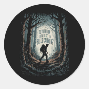 Sticker Rond Mystère des bois sombres, savez-vous comment aller