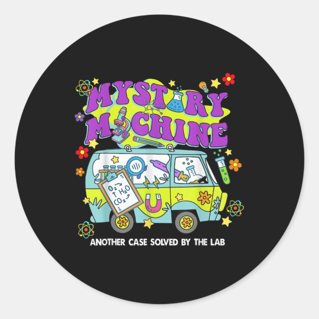 Sticker Rond Mystery Machine Of Diagnostics Lab Week 2025 Med L (Devant)