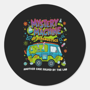 Sticker Rond Mystery Machine Of Diagnostics Lab Week 2025 Med L