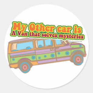 Sticker Rond Mystery Van