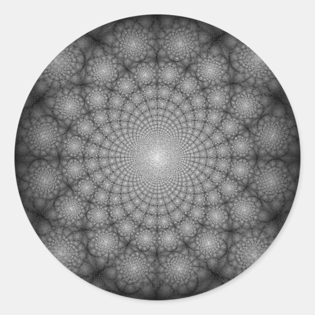 Sticker Rond Mystical Starry Night Floral Garden Circles (Devant)