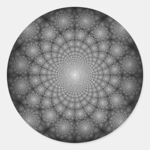 Sticker Rond Mystical Starry Night Floral Garden Circles