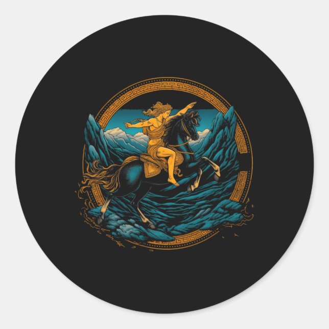 Sticker Rond Mythologie grecque (Devant)