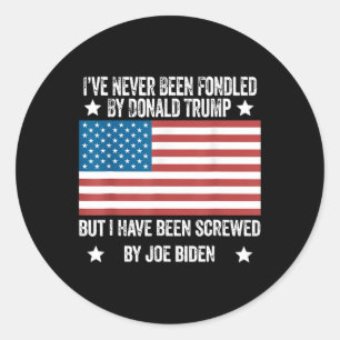 Sticker Rond N'A Jamais Été Fondé Par Donald Trump, Mais Trump
