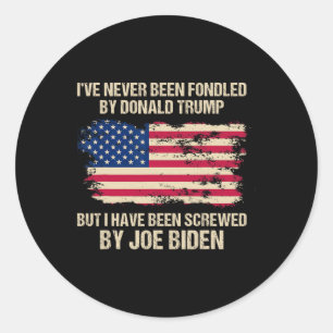 Sticker Rond N'A Jamais Été Fondé Par Donald Trump, Mais Trump
