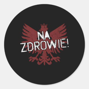 Sticker Rond Na Zdrowie Faucon polonais