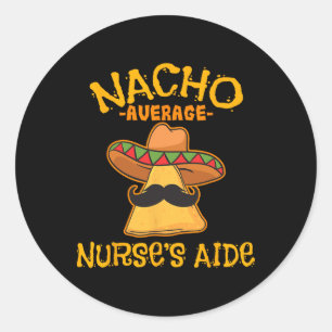 Sticker Rond Nacho Aide Cna Cinco De Mayo Mexic