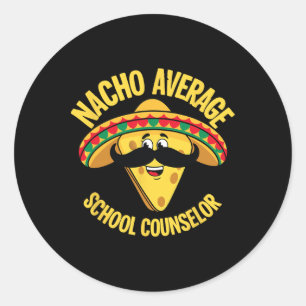 Sticker Rond Nacho Conseiller scolaire moyen Cinco De Ma