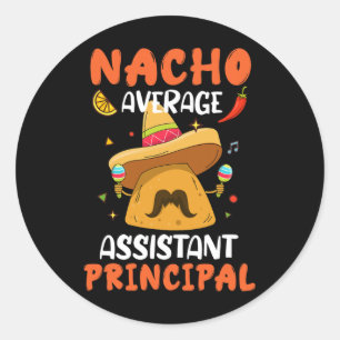 Sticker Rond Nacho Moyenne Istale Principal Mexicain Cinco De M