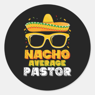 Sticker Rond Nacho Moyenne Pastor Cinco de Mayo