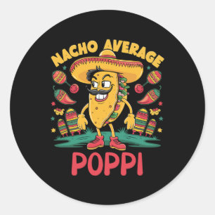 Sticker Rond Nacho Moyenne Poppi Mexicain Correspondant Cinco D