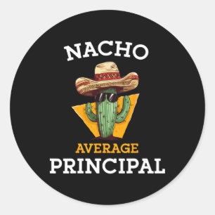 Sticker Rond Nacho Moyenne Principal Fundy École Mexicaine Ense