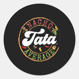 Sticker Rond Nacho Moyenne S Cactus Cinco De Mayo Matchi