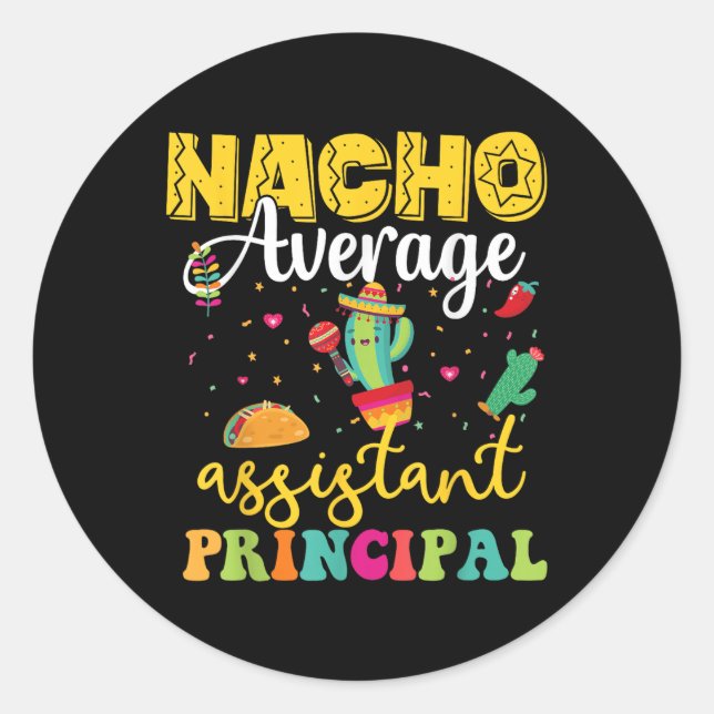 Sticker Rond Nacho Principal Istant Moyen, Cinco De Mayo Teac (Devant)