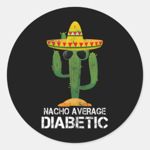 Sticker Rond Nacho Tee - shirts moyens de sensibilisation au di