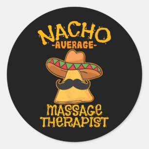 Sticker Rond Nacho Thérapeute Mage Moyenne Meuse Cinco De Mayo