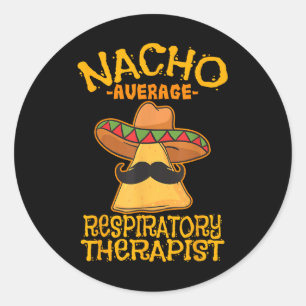 Sticker Rond Nacho Thérapeutique Respiratoire Moyenne Rt Asthme