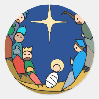 Sticker Rond nacimiento