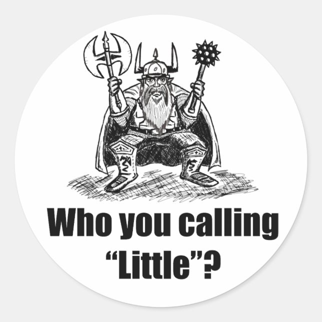 Sticker Rond Nain-BW (Devant)