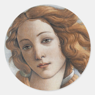 Sticker Rond Naissance de Vénus près de la tête