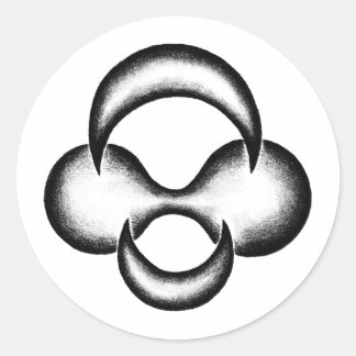 Sticker Rond Naissance du croissant