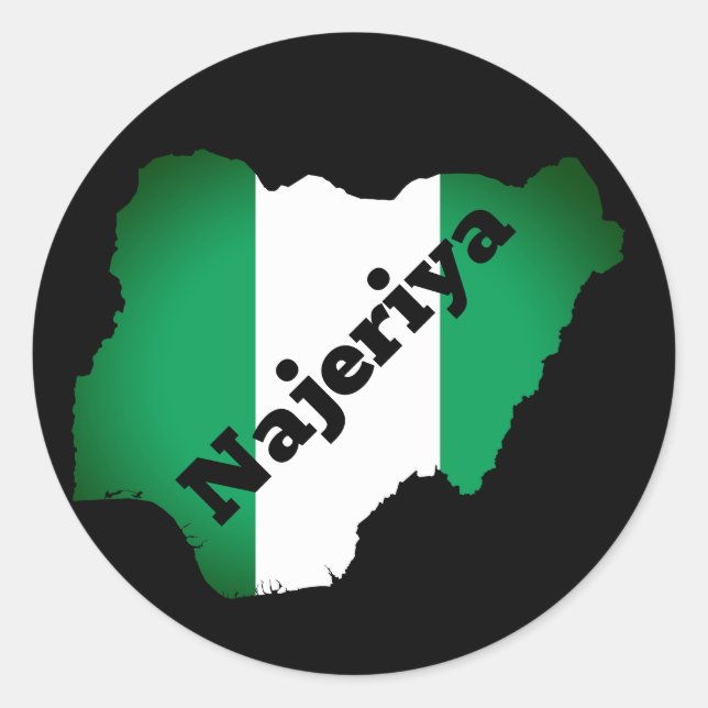 Sticker Rond Najeriya (Hausa) (Devant)