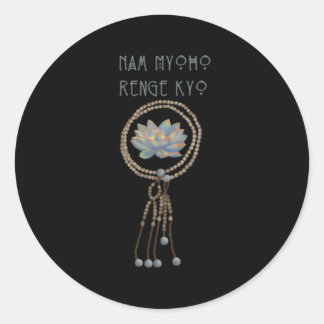 Sticker Rond Nam Myoho Renge Kyo Juzu Bead