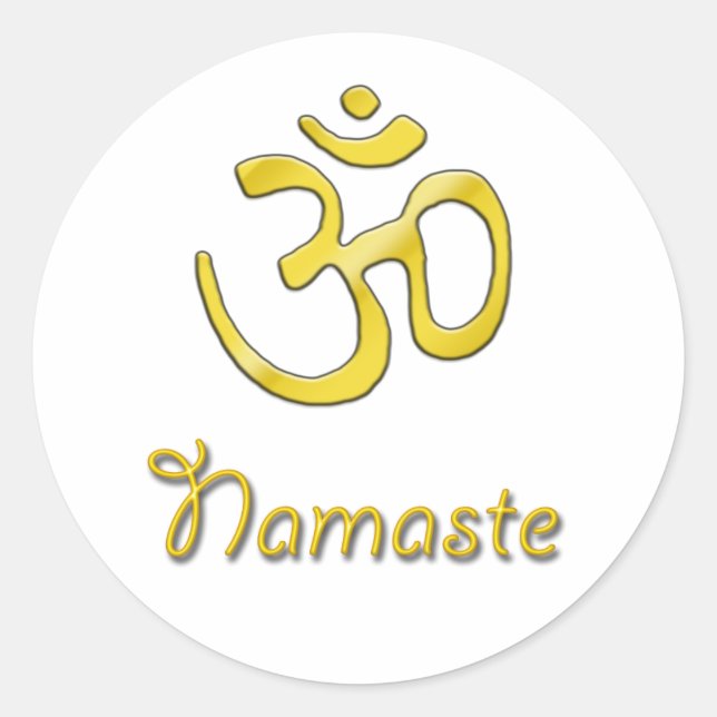 Sticker Rond namaste (Devant)