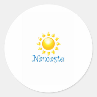 Sticker Rond namaste