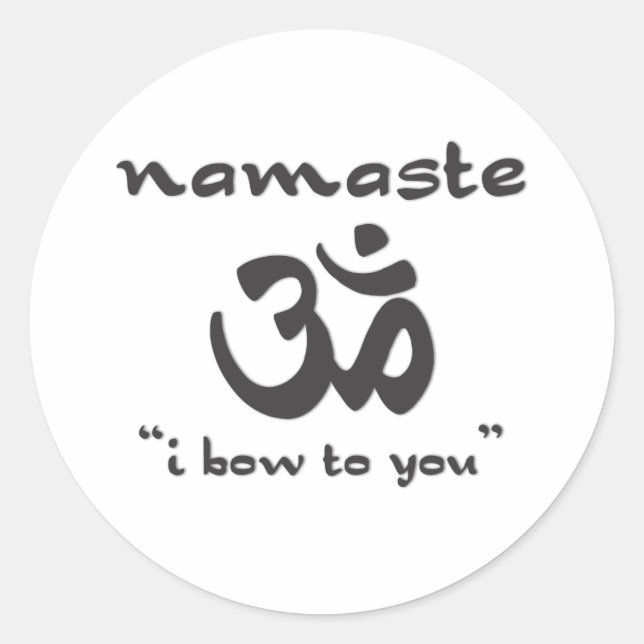 Sticker Rond Namaste - Je T'Ai Oublié (Devant)