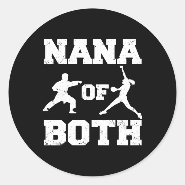Sticker Rond Nana De Funny Softll Et Karate Nana (Devant)
