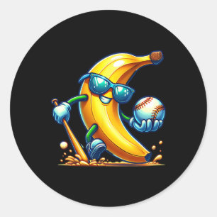 Sticker Rond Nana Sungles Face Drôle Fruit Cool Nana