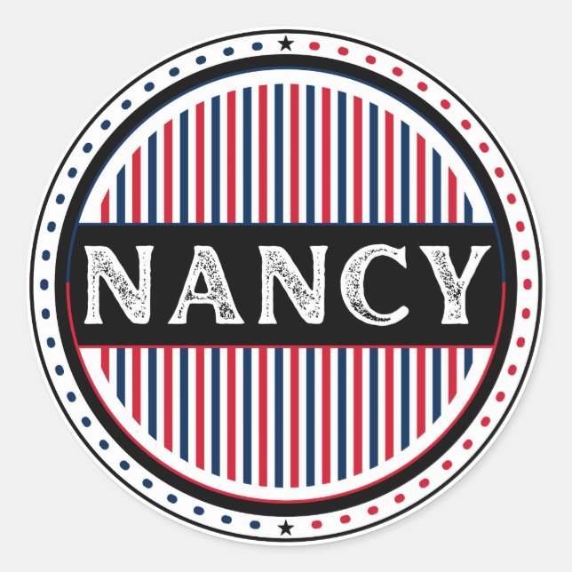 Sticker Rond Nancy City Pride Emblem – French Identity (Devant)