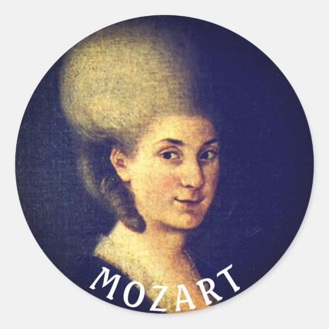 Sticker Rond Nannerl Mozart (Devant)
