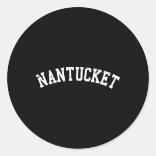 Sticker Rond Nantucket Poignée blanche