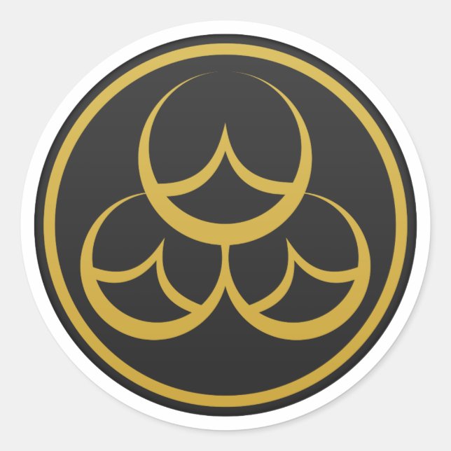Sticker Rond Naoe Clan Kamon (Devant)
