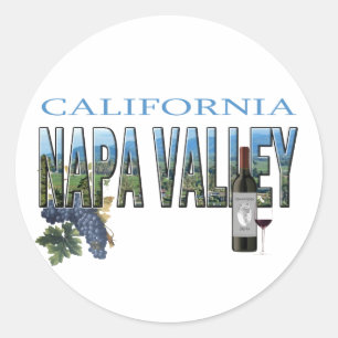 Sticker Rond Napa Valley, CA