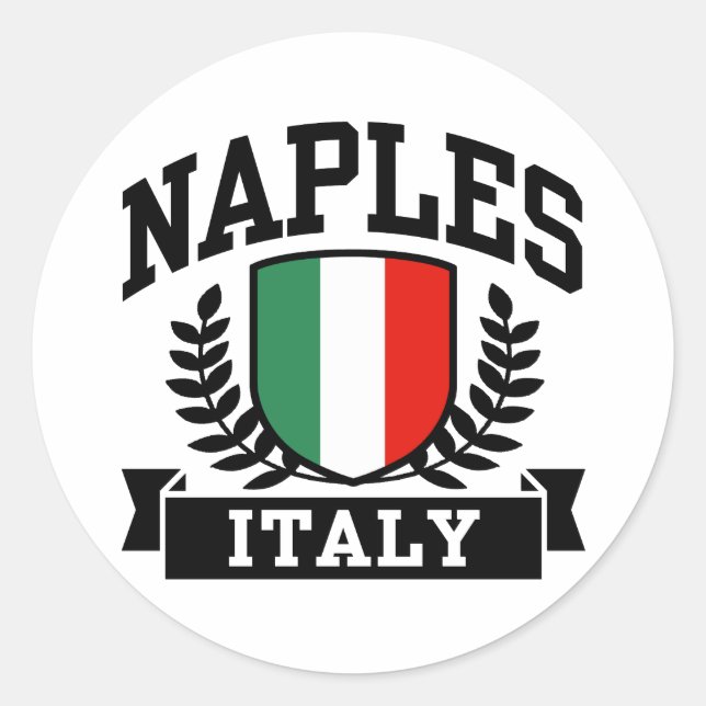 Sticker Rond Naples (Devant)