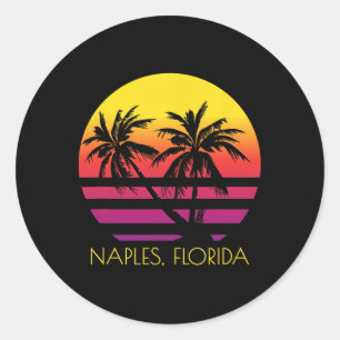 Sticker Rond Naples Floride