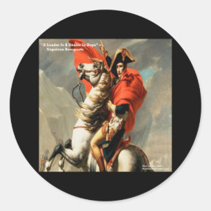 Sticker Rond Napoléon & citation "Dirigeant"