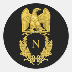 Sticker Rond Napoléon Emblem