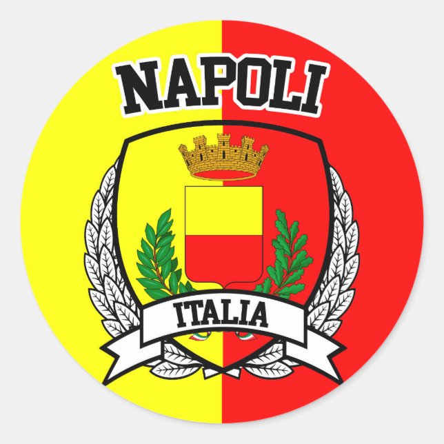 Sticker Rond Napoli (Devant)