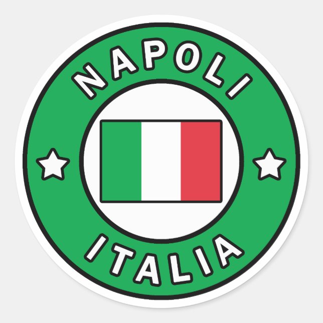 Sticker Rond Napoli Italia (Devant)