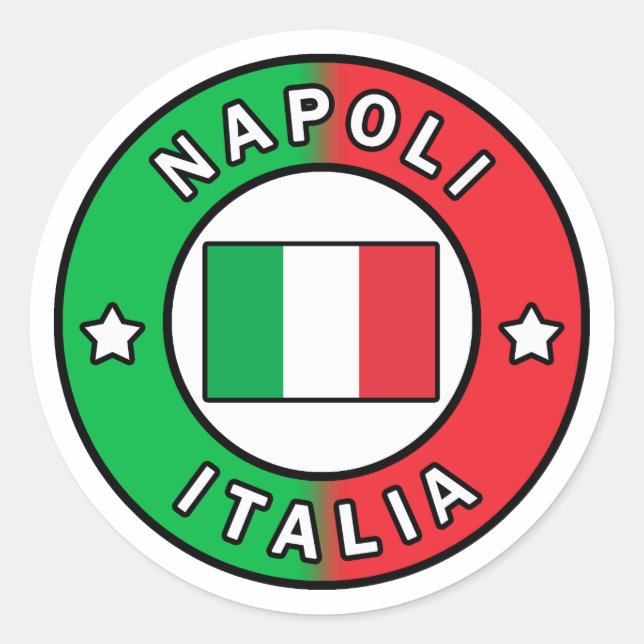 Sticker Rond Napoli Italia (Devant)