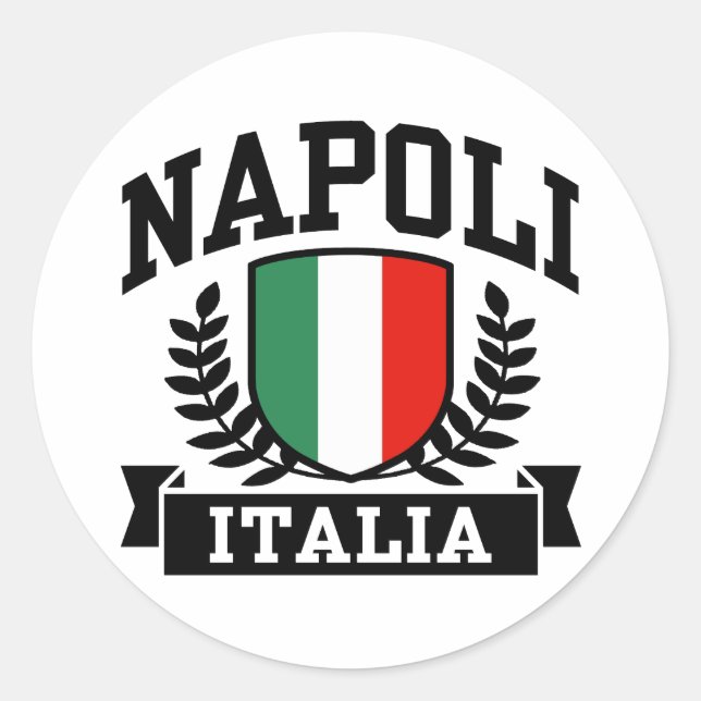 Sticker Rond Napoli Italia (Devant)