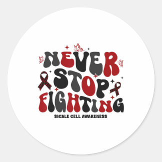 Sticker Rond N'Arrêtez Jamais De Lutter Contre Les Da Mondiales