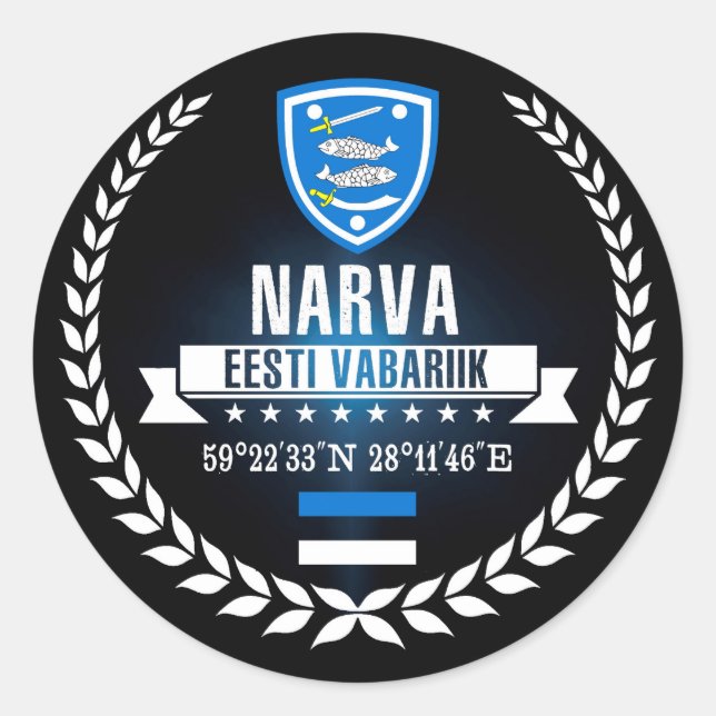 Sticker Rond Narva (Devant)